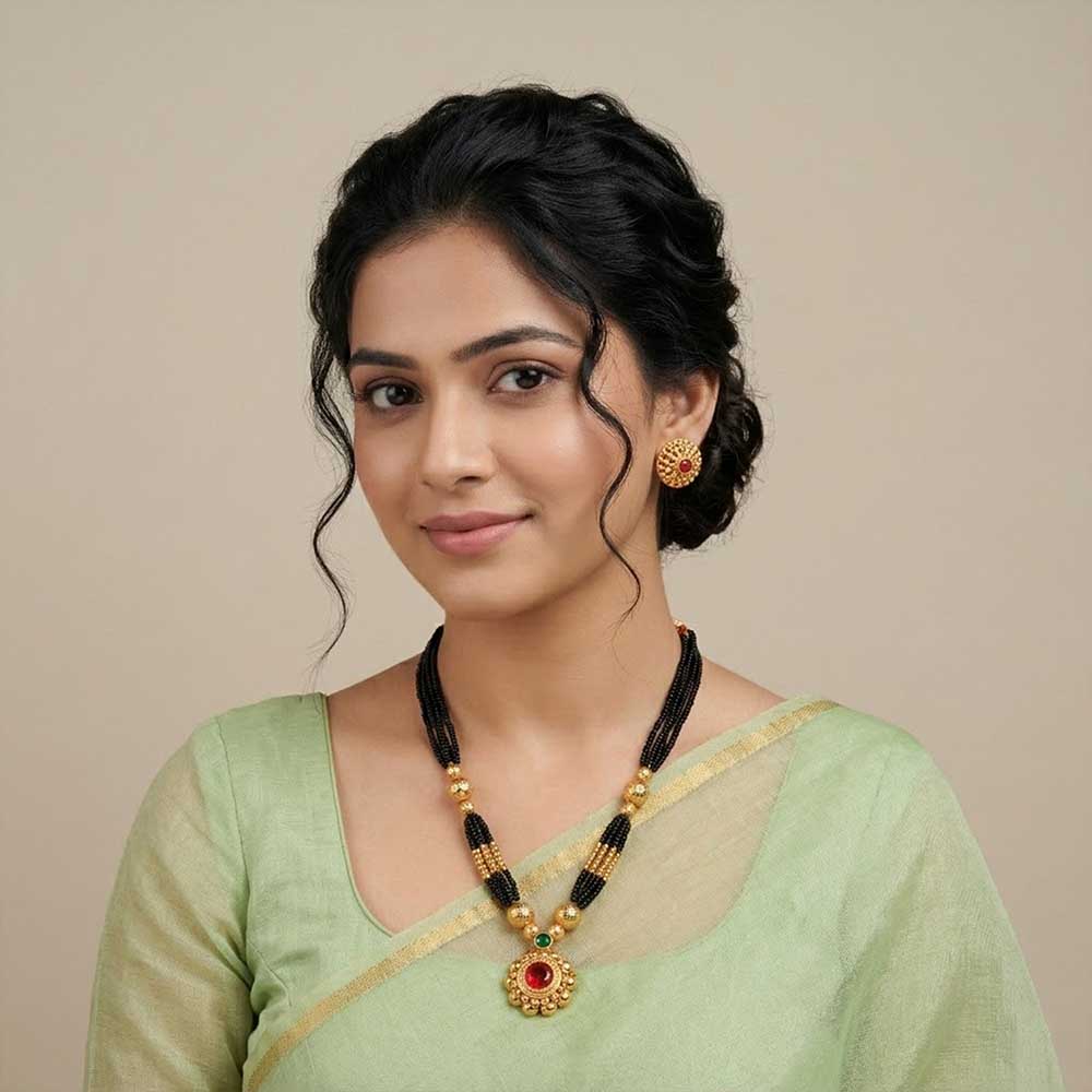  Minimal pendant mangalsutra 