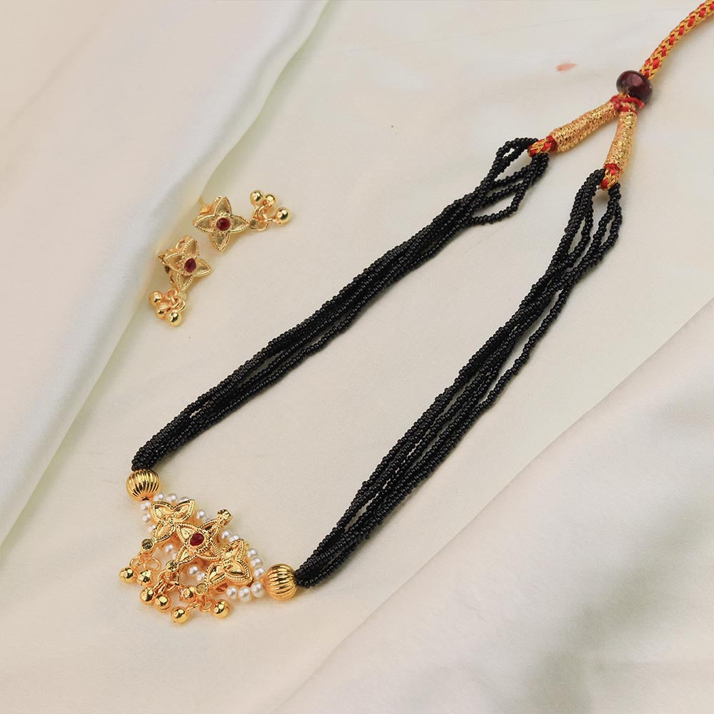 Triple Chain Stone Mangalsutra
