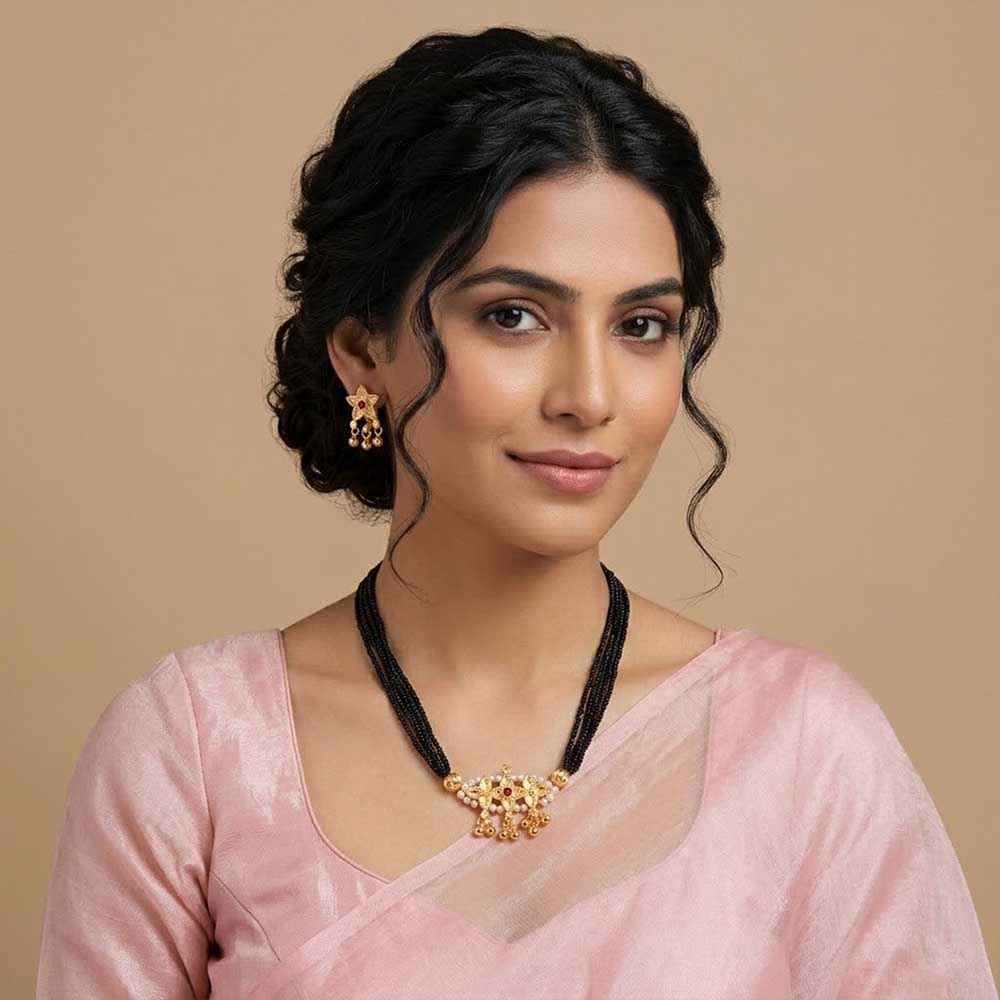  Triple chain mangalsutra design 