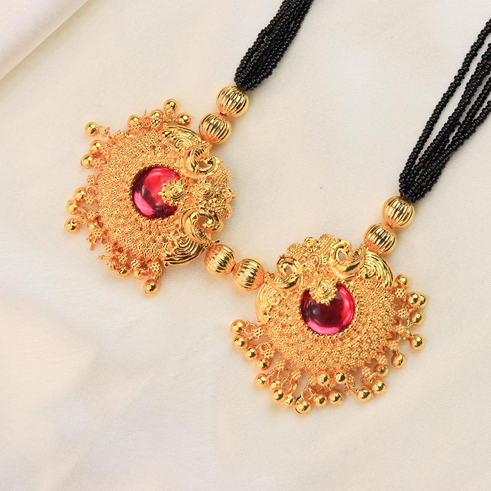 Heavy Stone Pendant Mangalsutra
