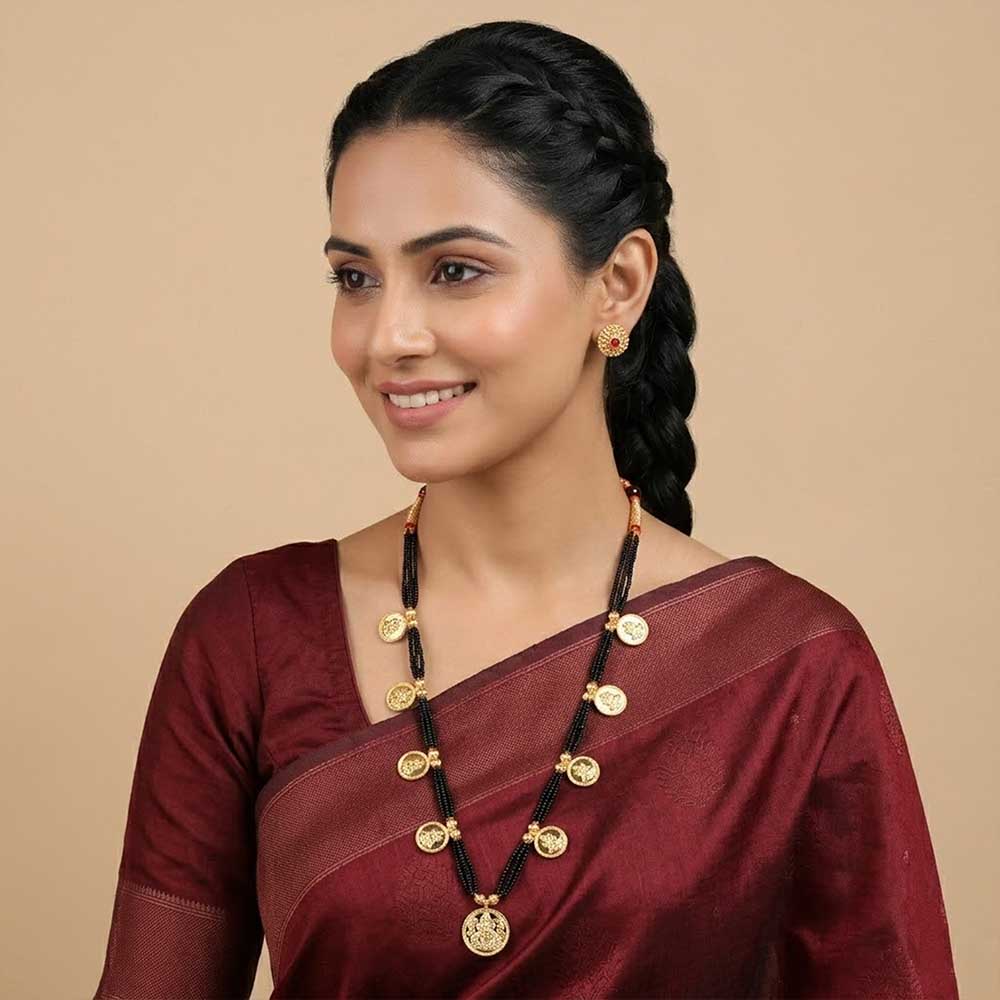  Dual chain mangalsutra with pendant 