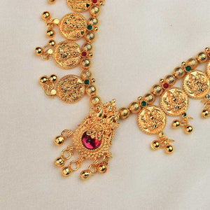 Kolhapuri Coin Temple Necklace Set