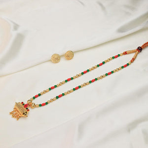 Kolhapuri Bead Pendant Necklace